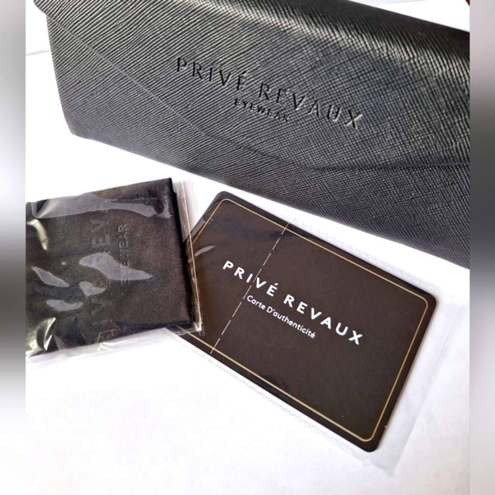 Prive Revaux Sunglasses Nwt The Einstein Silver Metal Frame Retro Blue Lenses — image 5 of 5